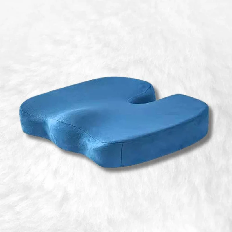 Coussin Coccyx mémoire de forme bleu !