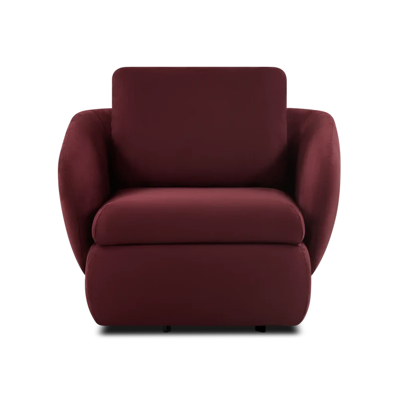 Duval - Swivel Fabric Armchair by Trica
