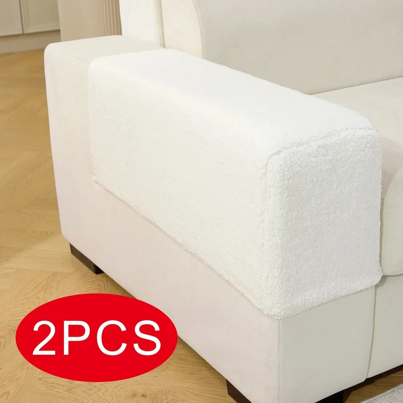 Housse Accoudoir Canapé Peluche VELMORA