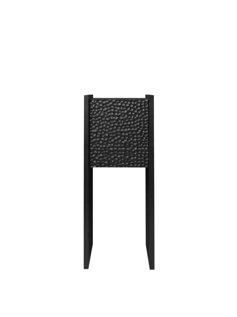 Scarni Pedestal Cabinet - Dark Stained Ash