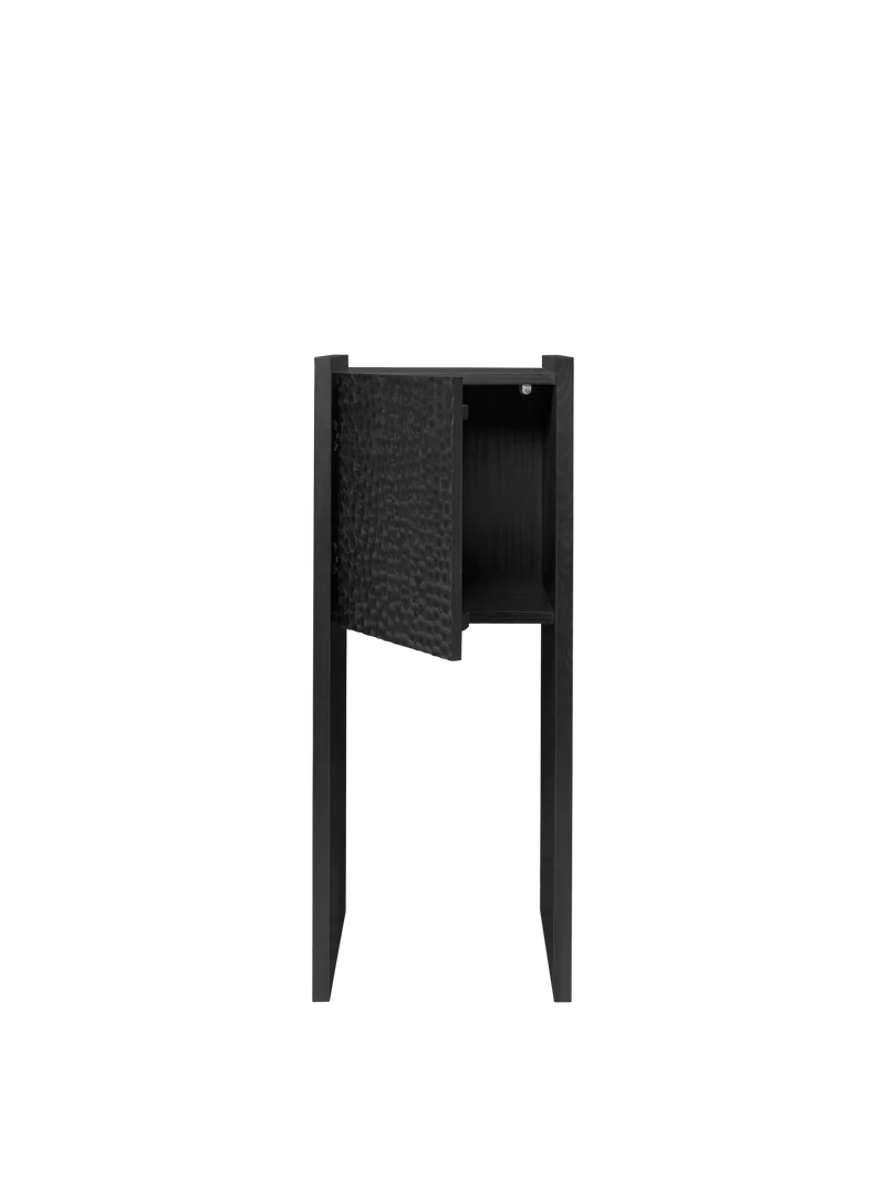 Scarni Pedestal Cabinet - Dark Stained Ash