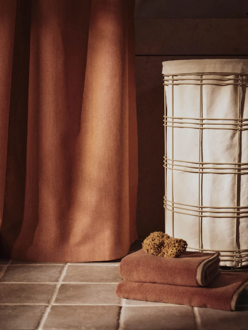 Chambray Shower Curtain - Brown Clay