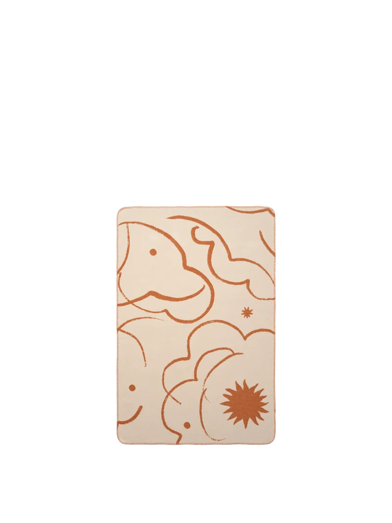 Skye Blanket - Sienna/Parchment