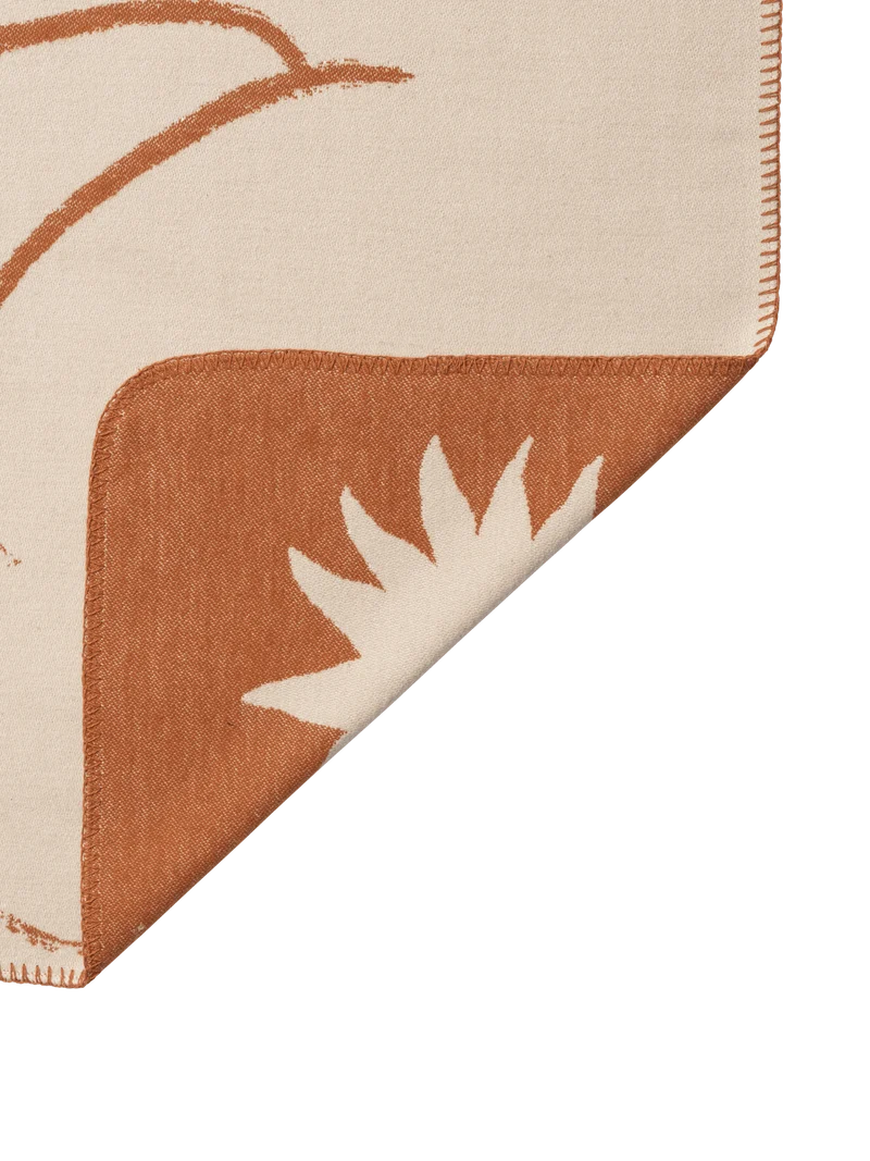 Skye Blanket - Sienna/Parchment