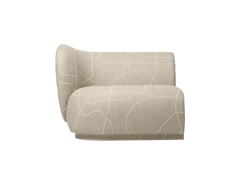 Rico Sofa Armrest Left - Can Lis - Sand/Off-White