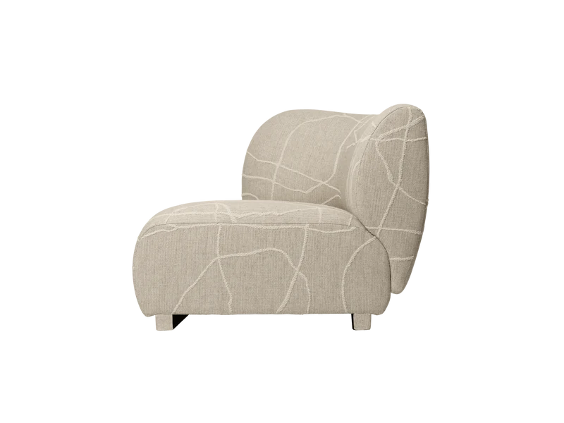 Rico Sofa Armrest Left - Can Lis - Sand/Off-White