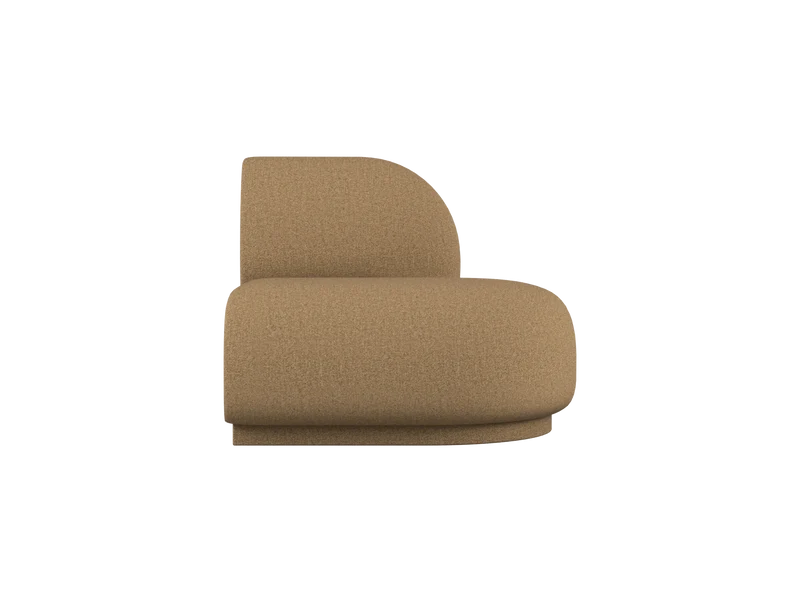 Rico Sofa Open End Left - Raw Bouclé - Tan