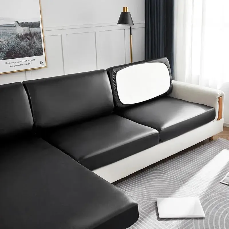 Housses de Coussins Assise, Dossier & Têtière - Simili Cuir Imperméable