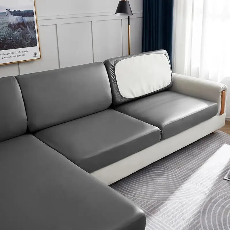 Housses de Coussins Assise, Dossier & Têtière - Simili Cuir Imperméable