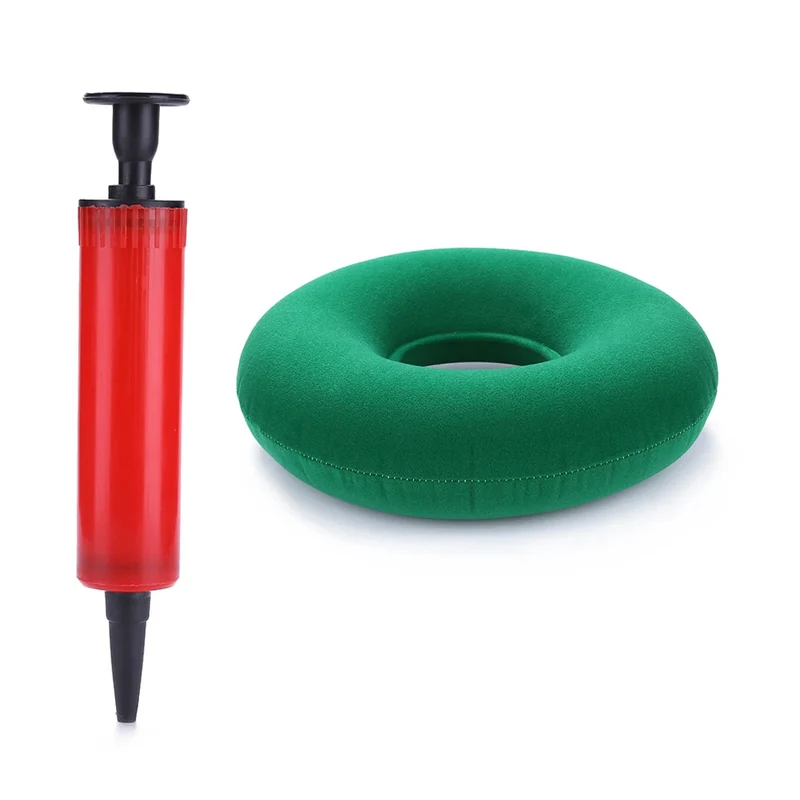 Coussin hémorroïdes gonflable avec une pompe fournie