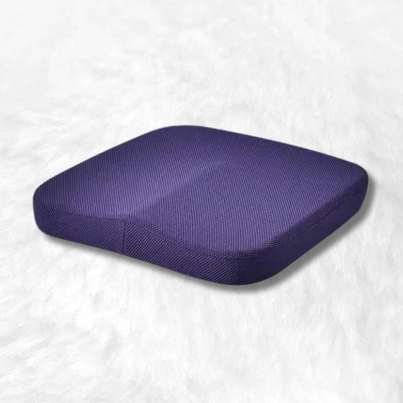Coussin Anti-Escarre mémoire de forme à maille bleu