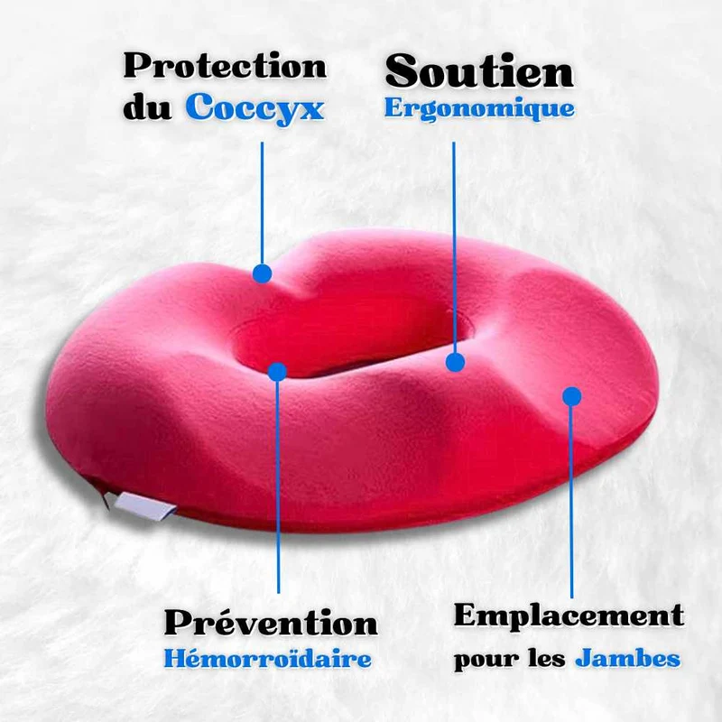 Coussin pour hémorroïdes femme rose !