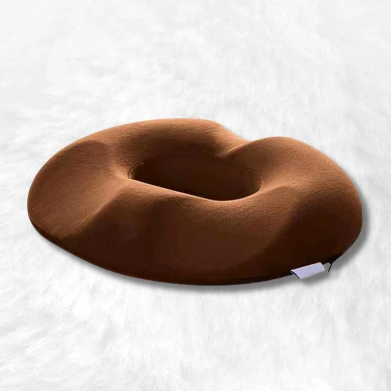 Coussin pour hémorroïdes femme marron !