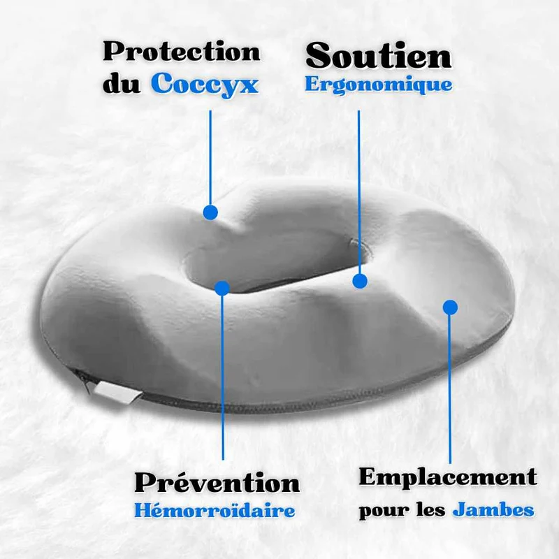 Coussin pour hémorroïdes femme gris !