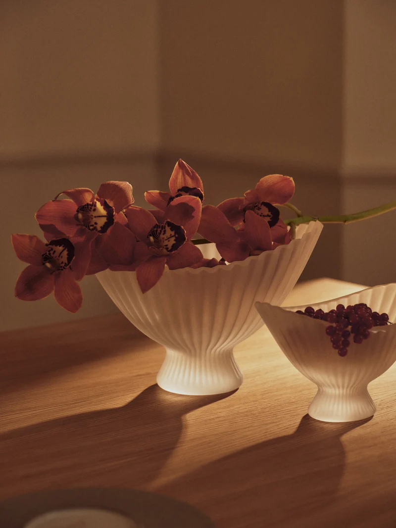 Fountain Glass Bowl - Small - Frosted