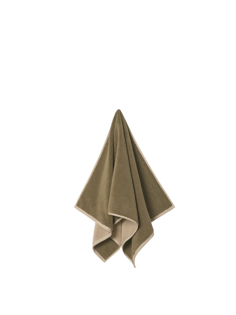 Ekko Hand Towel - Olive/Cashmere