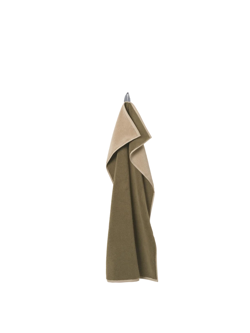 Ekko Hand Towel - Olive/Cashmere