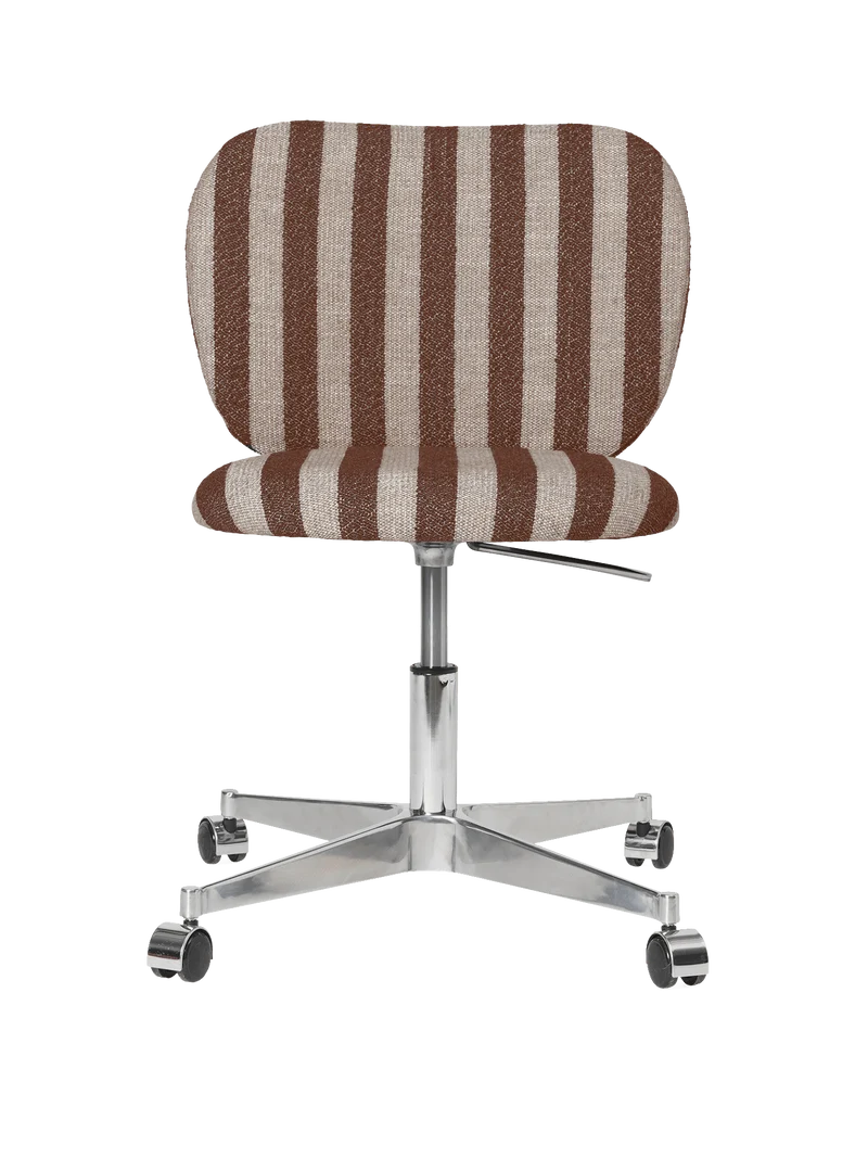 Rico Chair - Castors - Louisiana - Sand/Chocolate