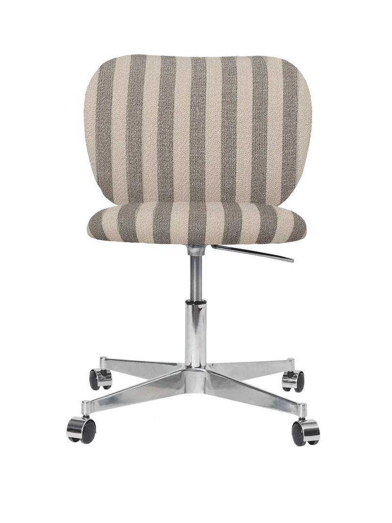 Rico Chair - Castors - Louisiana - Sand/Off-White