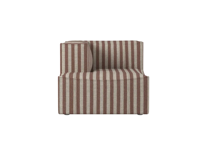Catena Sofa Chaise Longue Left S600 - Louisiana - Sand/Chocolate