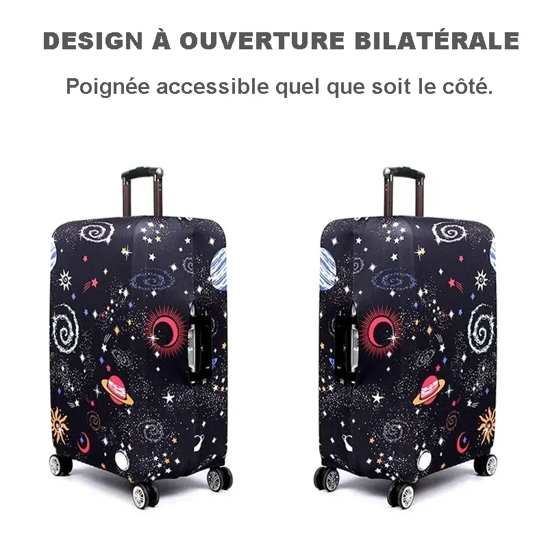 Housse de protection pour valise à roulette cabine ou XL - 20 motifs été