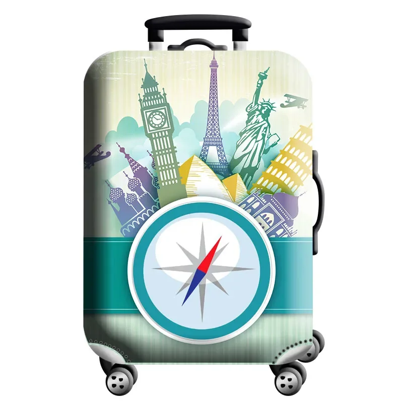 Housse de protection pour valise à roulette cabine ou XL - 20 motifs imprimés