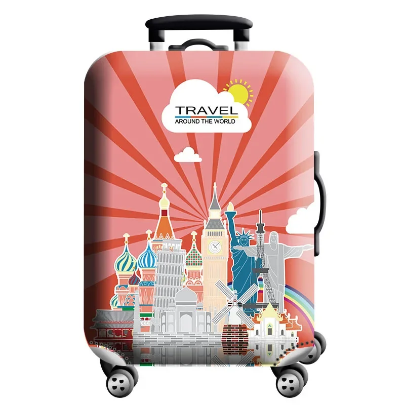 Housse de protection pour valise à roulette cabine ou XL - 20 motifs imprimés