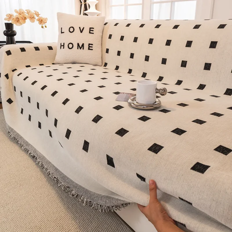 Plaid Canapé Chenille Moderne CHAVIO