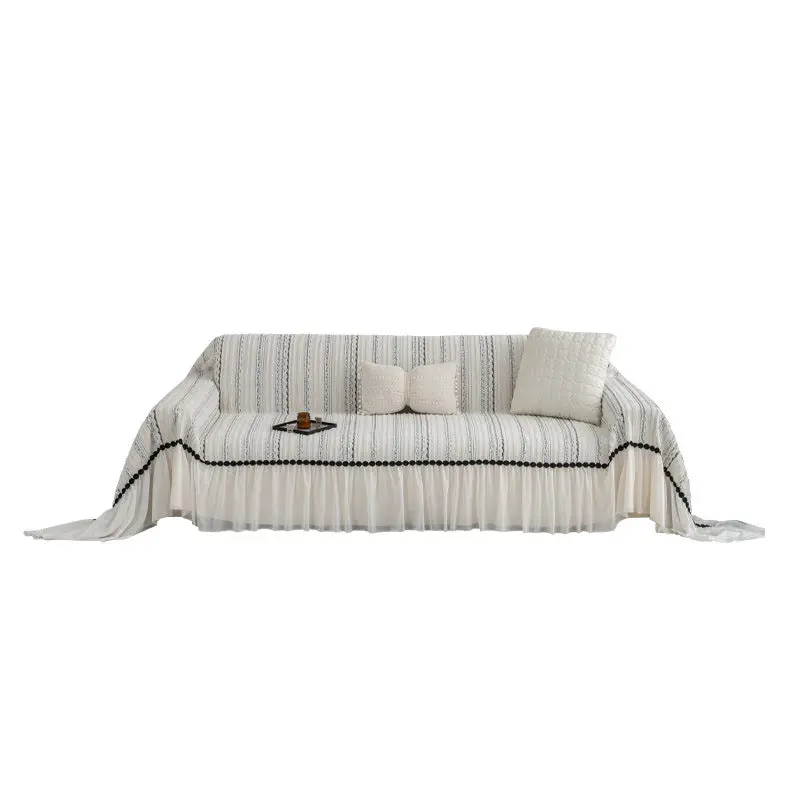 Plaid Canapé Chenille Élégant TWICORA