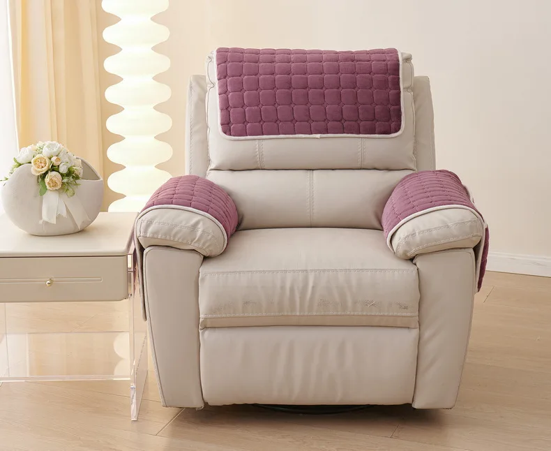 Pad antidérapant de protection pour fauteuil et canapé - velours capitonné