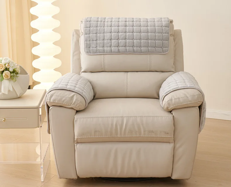 Pad antidérapant de protection pour fauteuil et canapé - velours capitonné
