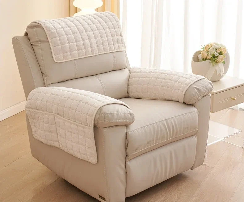 Pad antidérapant de protection pour fauteuil et canapé - velours capitonné