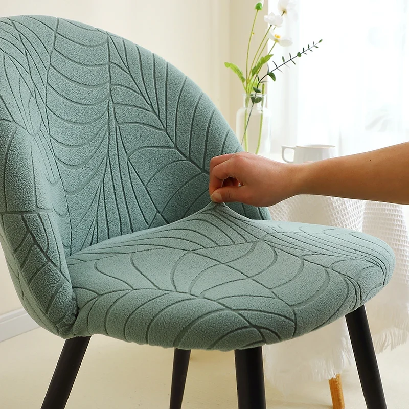 Housse pour chaise Mauricette texture feuille d'hibiscus