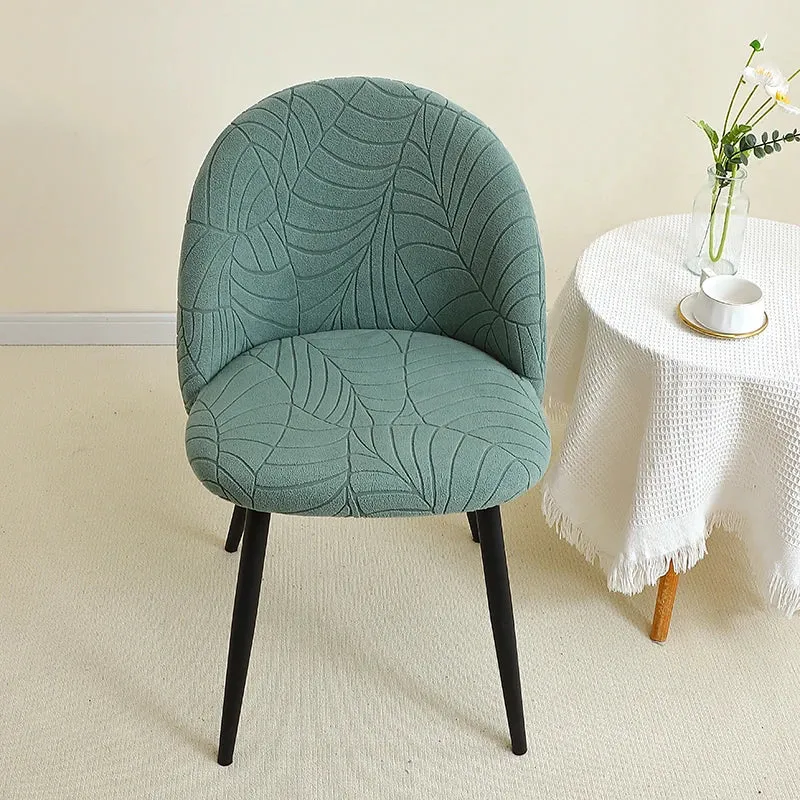 Housse pour chaise Mauricette texture feuille d'hibiscus