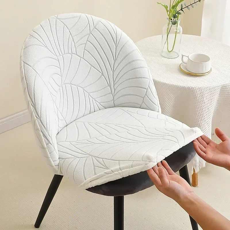 Housse pour chaise Mauricette texture feuille d'hibiscus