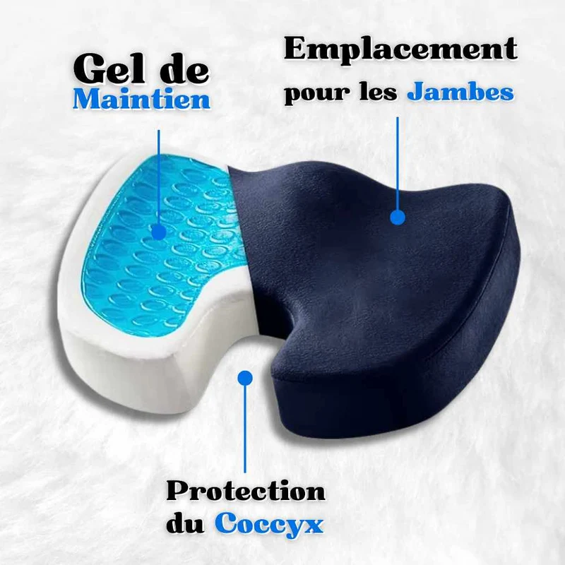 Coussin Coccyx gel bleu !