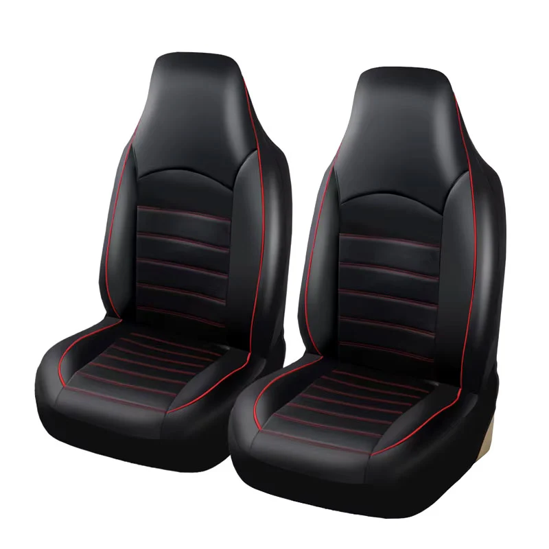 Housse de Siège Pour Voiture Universelle Noir et Rouge