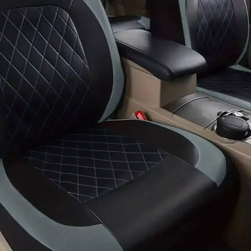 Housse De Protection Pour Sièges de Voiture Noir et Gris