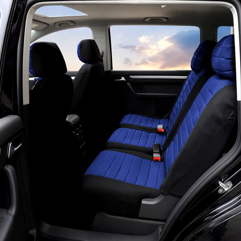 Housse De Protection Pour Siège Voiture Noir et Bleu