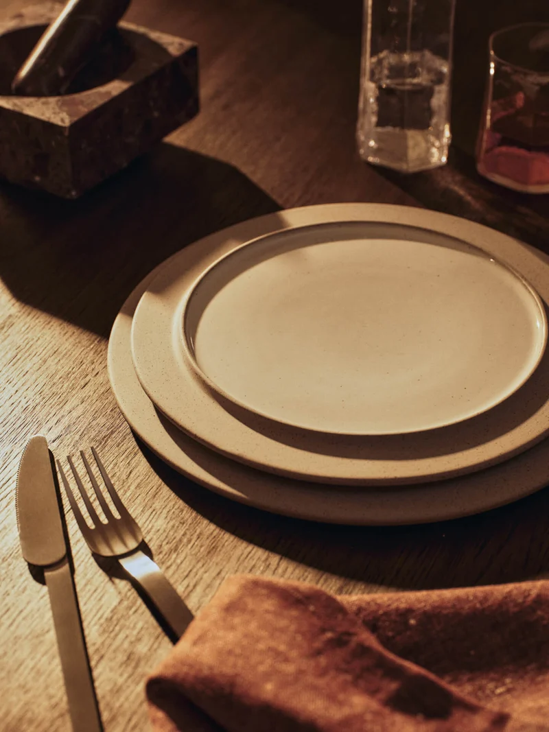 Sonae Side Plates - Ø25 - Set of 2 - Grey/White