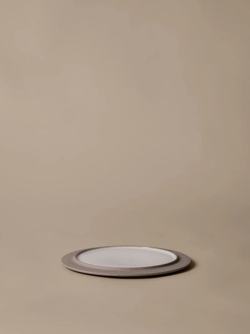Sonae Side Plates - Ø25 - Set of 2 - Grey/White