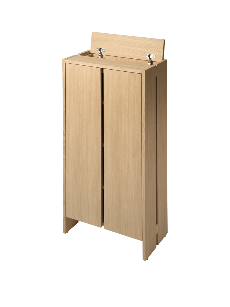 Parcel Hallway Cabinet - Tall - Natural Oak