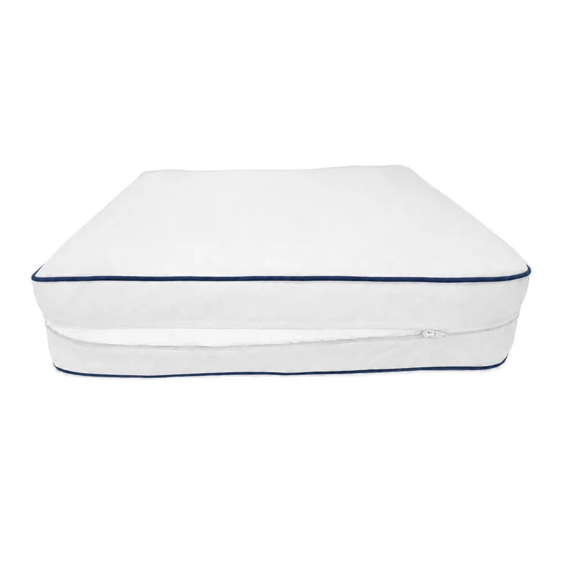 Ensemble Coussins Premium 50x50 Blanc - Épais 12cm & Finition Passepoil