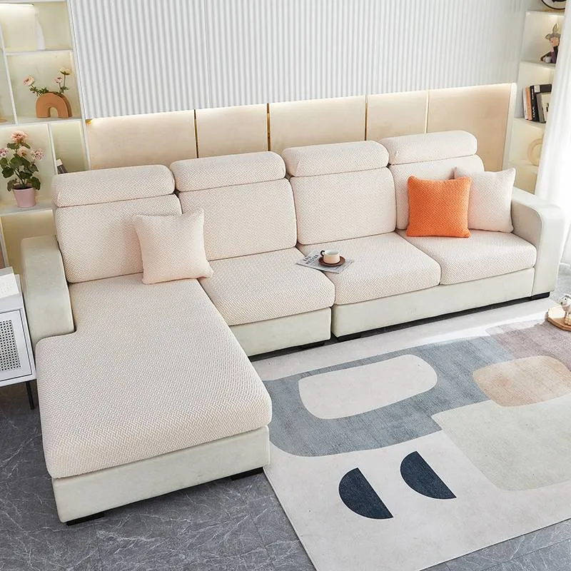 Housse de coussin d'assise pour canapé - Beige