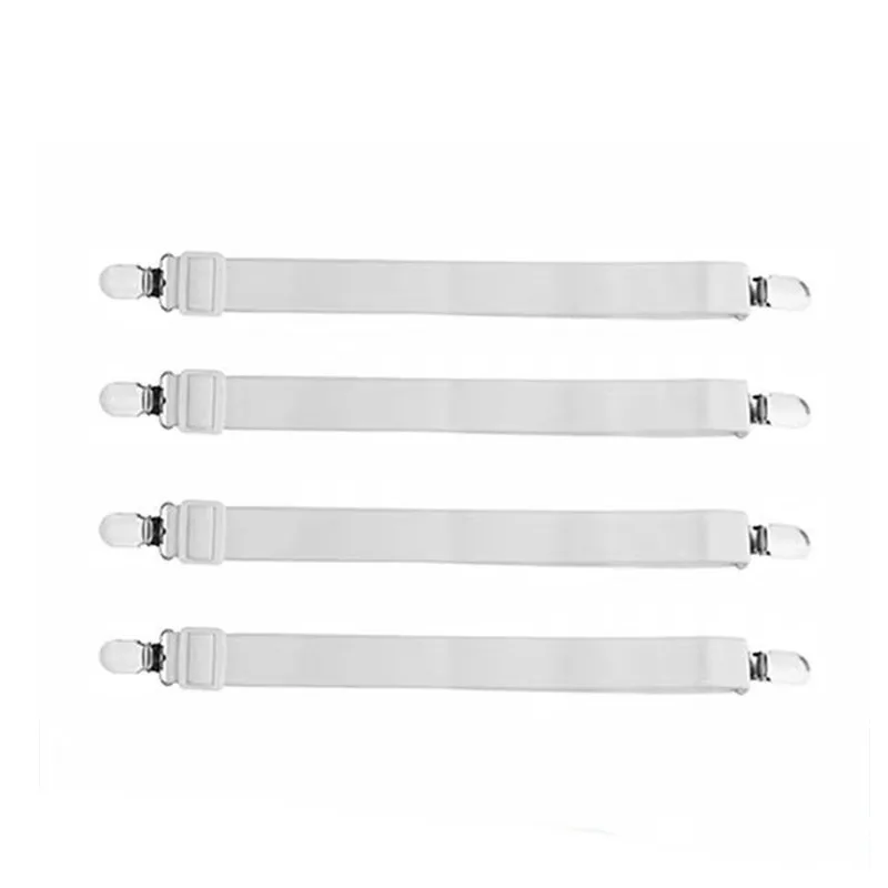Système de fixation pour housses de canapé – sangles élastiques croisées réglables