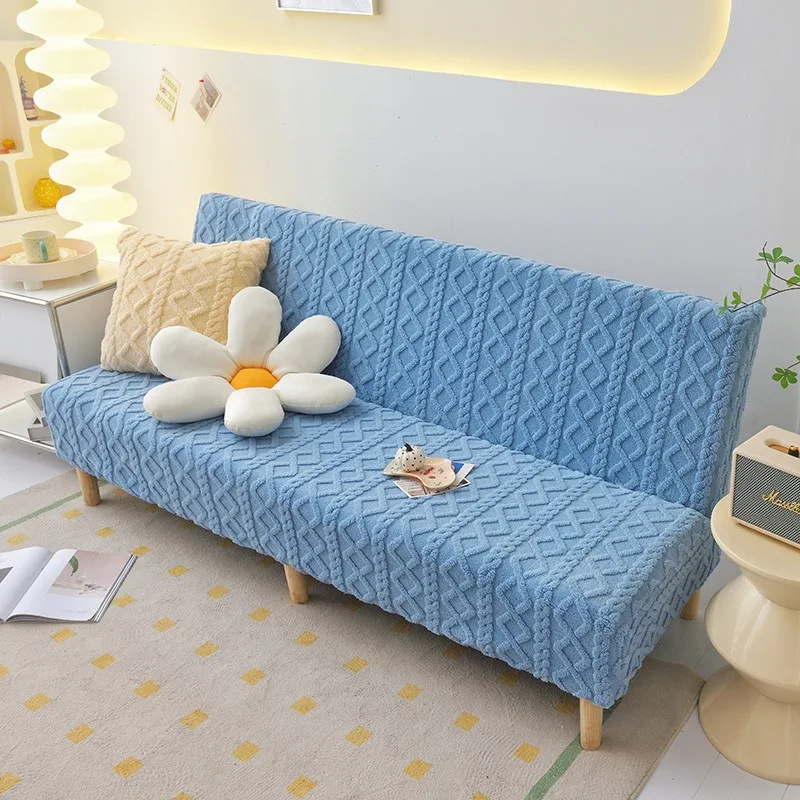 Housse pour canapé-lit, clic-clac, canapé sans accoudoirs chaleur scandinave