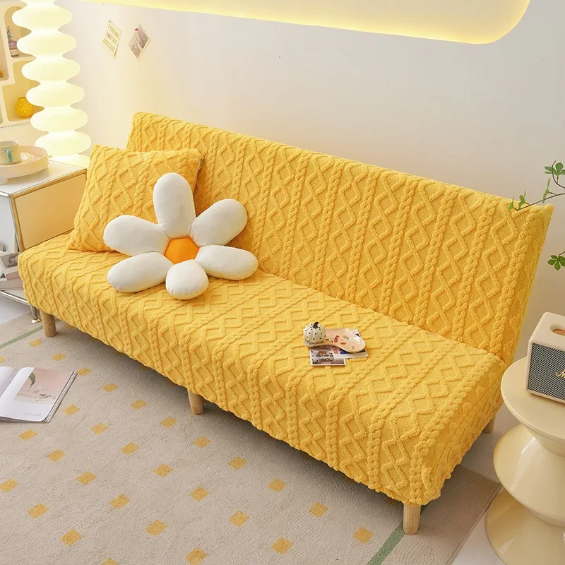 Housse pour canapé-lit, clic-clac, canapé sans accoudoirs chaleur scandinave