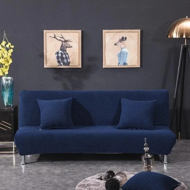 Housse Clic Clac Jacquard Bleu Marine