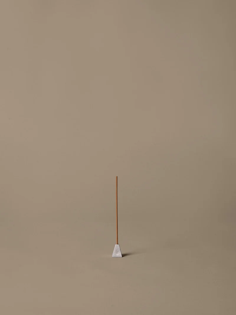 Pyra Incense Stick Holder - Brushed Aluminium
