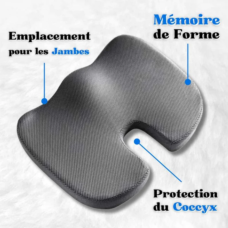 Coussin Coccyx Orthopédique Gris !